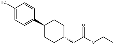 ethyl 2-((1r,4r)-4-(4-hydroxyphenyl)cyclohexyl)acetate 结构式