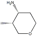 (3R,4R)-3-甲基四氢-2H-吡喃-4-胺 结构式