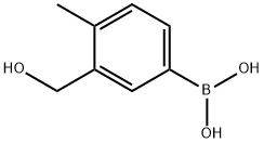 3-羟甲基-4-甲基苯硼酸 结构式