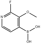 2-氟-3-甲氧基吡啶-4-硼酸 结构式