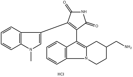 3-(8-(Aminomethyl)-6,7,8,9-tetrahydropyrido[1,2-a]indol-10-yl)-4-(1-methyl-1H-indol-3-yl)-1H-pyrrole-2,5-dionehydrochloride