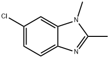 6-氯-1,2-二甲基-苯并咪唑 结构式