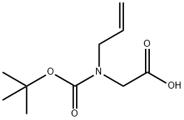 2-{[(tert-butoxy)carbonyl](prop-2-en-1- yl)aMino}acetic acid 结构式