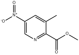 3-甲基-5-硝基吡啶甲酸甲酯 结构式