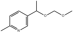 5-(1-(MethoxyMethoxy)ethyl)-2-Methylpyridine 结构式