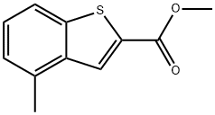 4-甲基苯并[B]噻吩-2-羧酸甲酯 结构式