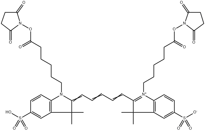 花氰染料Cy5 结构式