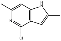 4-CHLORO-2,6-DIMETHYL-5-AZAINDOLE 结构式