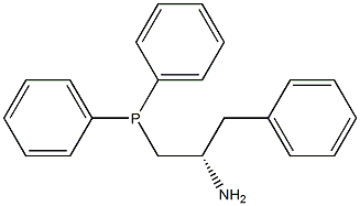 [(ΑS)-Α-[(二苯基膦)甲基]苯乙胺] 结构式