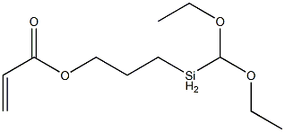 3-丙烯酰氧基丙基甲基二乙氧基硅烷 结构式