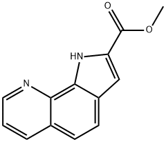 1H-吡咯并[3,2-H]喹啉-2-甲酸甲酯 结构式