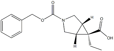 (1R,5S,6r)-3-benzyl 6-ethyl 3-azabicyclo[3.1.0]hexane-3,6-dicarboxylate 结构式