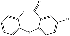 8-氯-10,11-二氢二苯并[B,F]噻庚英-10-酮 结构式