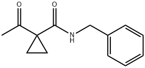 1 - 乙酰基-N-(苯基甲基) -环丙烷甲酰胺 结构式