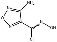 4-氨基-N'- 羟基-1,2,5-噁二唑-3-碳酰亚胺基氯 结构式