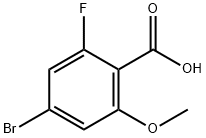 4-溴-2-氟-6-甲氧基苯甲酸 结构式