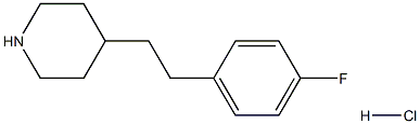 4-[2-(4-氟苯基)乙基]-哌啶 结构式