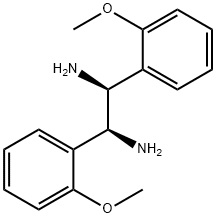 (1S,2S)-1,2-双(2-甲氧基苯基)乙二胺 结构式