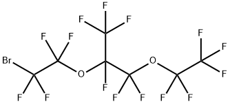 2-(2-溴-1,1,2,2-四氟乙氧基)-1,1,1,2,3,3-六氟-3-(五氟乙氧基)丙烷 结构式