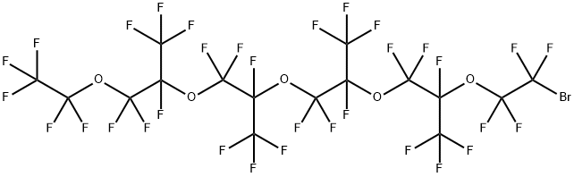 1-溴-1,1,2,2,4,5,5,7,8,8,10,11,11,13,14,14,16,16,17,17,17-全氟癸烷-4,7,10,13-四(三氟甲基)-3,6,9,12,15-五氧十七烷 结构式