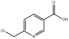 6-(氯甲基)烟酸 结构式