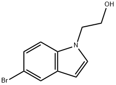 2-(5-溴-1H-吲哚-1-基)乙醇 结构式