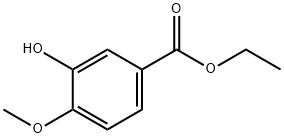 乙基3 - 羟基 - 4 - 甲氧基苯甲酸 结构式