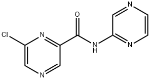 6-氯-N-(吡嗪-2-基)吡嗪-2-甲酰胺 结构式