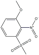 1-甲氧基-3-(甲基磺酰基)-2-硝基苯 结构式