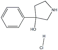 3-苯基-3-吡咯烷醇盐酸盐 结构式