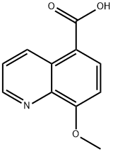 8-甲氧基喹啉-4-羧酸 结构式