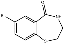 7-溴-3,4-二氢苯并[F][1,4]硫氮杂卓-5(2H)-酮 结构式