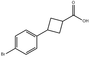 3-(4-溴苯基)环丁烷羧酸 结构式