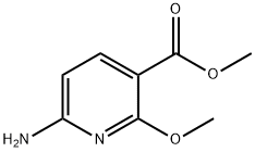6-氨基-2-甲氧基烟酸甲酯 结构式