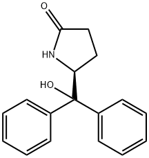 (5S)-5-(hydroxydiphenylMethyl)-2-Pyrrolidinone 结构式