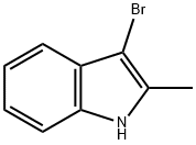 3-溴-2-甲基-1H-吲哚 结构式