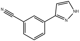 3-(3-吡唑基)苯甲腈 结构式