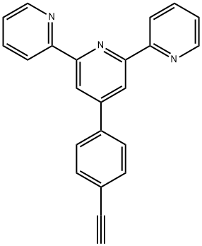 4'-(4-乙炔基苯基)-2,2':6',2''-三联吡啶 结构式