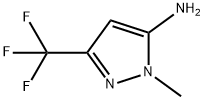 2-甲基-5-三氟甲基-2H-吡唑-3-基胺 结构式