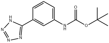 3-(BOC-AMino)phenyltetrazole 结构式