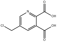 5-(氯甲基)吡啶-2,3-二羧酸 结构式