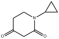 1-环丙基哌啶-2,4-二酮 结构式