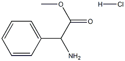 2-氨基-2-苯基乙酸甲酯盐酸盐 结构式