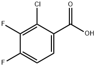 2-氯-3,4-二氟苯甲酸 结构式