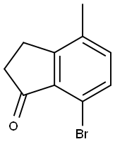 7-溴-4-甲基-1-茚酮 结构式
