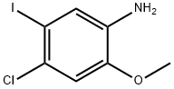 4-氯-5-碘-2-甲氧基苯胺 结构式