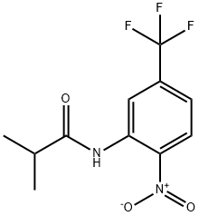 2-甲基-N-[2-硝基-5-(三氟甲基)苯基]丙酰胺 结构式