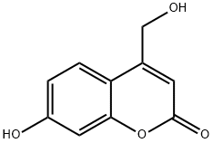 7-HYDROXY-4-(HYDROXYLMETHYL)-2H-CHROMEN-2-ONE 结构式