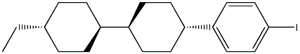 [反式(反式)]-1-(4'-乙基[1,1'-联环己烷]-4-基)-4-碘苯 结构式