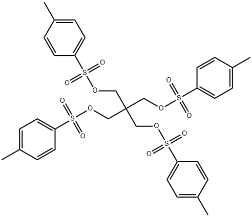 2,2 双(甲苯磺酰氧基甲基)丙烷-1,3 二基双(4 甲基苯磺酸酯) 结构式